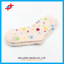 Winter young girl polyamide cozy thick tube happy socks